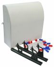 Kit complet contenant 2 supports pour collecteurs sanitaire avec clips d'identification du réseau de plomberie et 1 coffret de finition