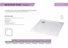 RECEVEUR DE DOUCHE EN POLYBETON 900X900X30 CARRE BLANC MAT