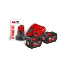 Batterie Pack NRJ 18V, 12 Ah Red Li-ion, systeme M18 + OFFERT 1 Batterie M12 4,0Ah M18 HNRG-122