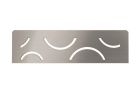 Tablette rectangulaire pour niche Schluter-SHELF-N-S1 CURVE 300X87mm acier inoxydable brosse