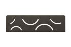 Tablette rectangulaire pour niche Schluter-SHELF-N-S1 CURVE 300X87mm aluminium finition structuree gris anthracite