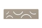 Tablette rectangulaire pour niche Schluter-SHELF-N-S1 CURVE 300X87mm aluminium finition structuree gris pierre
