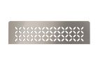 Tablette rectangulaire pour niche Schluter-SHELF-N-S1 FLORAL 300X87mm acier inoxydable brosse