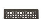 Tablette rectangulaire pour niche Schluter-SHELF-N-S1 FLORAL 300X87mm aluminium finition structuree gris anthracite