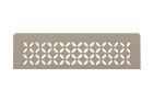 Tablette rectangulaire pour niche Schluter-SHELF-N-S1 FLORAL 300X87mm aluminium finition structuree gris pierre