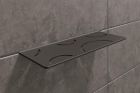 Tablettes rectangulaires pour murs Schluter-SHELF-W-S1 CURVE 300X115mm aluminium finition structuree gris anthracite