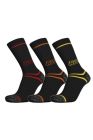 Chaussettes de travail renforcees, lot de 3 SOCKLN noir T.39-42