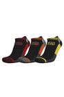 Chaussettes de travail basses renforcees, lot de 3 SOCKSN noir T.39-42