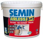 ENDUIT INTERIEUR SEMIN AIRLESS 3 EN 1 SEAU 25 KG