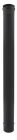 Tuyau inox non isolé noir pour appareil granulés de bois (pellets) - APOLLO diam. 80 mm - long. 1m
