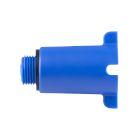 Bouchon d'attente de chantier bleu M1/2 vrac étiqueté 1 pièce
