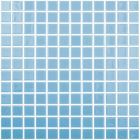 Mosaïque en verre recyclé - 102 LISO TURQUESA MALLA 25X25MM