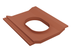 TUILE A DOUILLE PERSPECTIVE UNIVERSELLE DUROVENT D110MM A D150MM ROUGE SIENNE