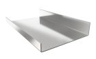 Couloir alu zinc laqué rouge développé 280mm lg. 200cm