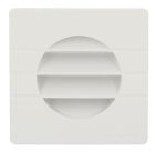 GRILLE EXTERIEURE POUR TUBE  DIAMETRE 80 AVEC ANTI INSECTE BLANC    - GETM8B