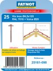 BLISTER 25 VIS INOX 4.5X120 RAL 8014