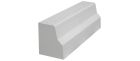 Bordure quai bus antidérapante béton blanc - long. 1m x larg. 28,5cm x haut. 33,5cm