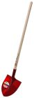 PELLE RONDE 27CM SUPER LEGERE 1,100KG MANCHE BOIS 130CM