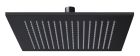 pomme de douche slim laiton carre 25 cm noire