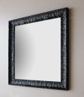 miroir retro parigi 100-100 cm cadre noir