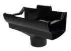 NAISSANCE CENTRALE POUR TUBE DE DESCENTE DIAMETRE TYPE PROFILE LG38 NOIR - NAD38N