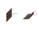 Profilé de ventilation en L, perforation rectangulaire Section ventilation 358 cm2 / ml  Brun-Noir Rouleau 5,00m