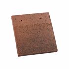 Tuile double terre cuite - Plate 17x27 Rustique - long. 19 cm x larg. 16,8 cm