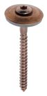 Vis bois tête fraisée bombée inox A2 cuivré Torx 4,5 x 65 mm - Boîte de 100