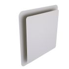 Bouche Haelix carrée blanche réglable D125mm
