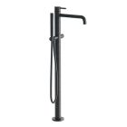 BAIN DOUCHE TRIVERDE MONOCOLONNE SUR PIED SANS MECA CHROME NOIR BROSE
