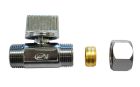 Mini-vanne 1/4 tour bicone M12x17 D12