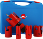 COFFRET DE 5 TREPANS D35-44-51-60-68 HM + PLUG 