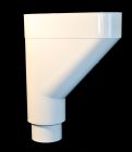 Jambonneau mâle-femelle - Jambonneau mâle-femelle pour Tuyau diamètre 80mm couleur BLANC