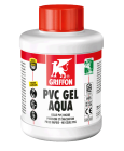 Colle PVC rigide - GEL AQUA incolore - bidon avec pinceau goupillon 500ml