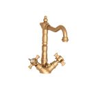 lavabo chambord bec potence mobile vieux bronze +vidage