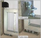 PIVOT DE PORTAIL A CHEVILLER  45 X 45 - FIX. BAS. 1 TROU - tube 50