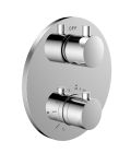 MITIGEUR THERMOSTATIQUE ENCASTRE 2 VOIES CHROME MANETTE RONDE