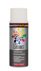 Peinture acrylique metal , bois , plastiques classique satiné blanc - aérosol de 0,4L