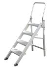 Marchepied aluminium pliant CONFORT PLIANT 4 marches - haut. 2,94m - Confort pliant