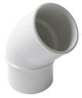 COUDE SIMPLE MALE/FEMELLE 45' DIAMETRE 40 BLANC - UCH4B