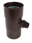 RECUPERATEUR   EAUX PLUVIALES FACONNE POUR TUBE DESCENTE DIAMETRE 100  MARRON  - REPF100M