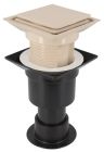 AVALOIR DE BALCON DIAMETRE 80 SABLE SANS ETANCHEITE    - ABSE80S