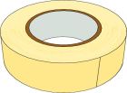 Adhésif  papier Blanc Rouleau 50,00m Diam 48mm