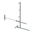 Garde-Corps Mur 90Cm Débord 70Cm Avec Traversée De Mur Articulée 90Cm
