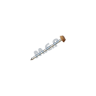 Pointes tête plate plastique annelé chêne - long. 40 mm x diam. 7 mm - Boîte de 250