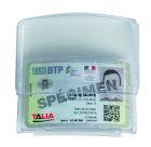 PORTE BADGE ADHESIF POUR CASQUES DE CHANTIER
