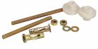 Jeu de 2 fixations support lavabo pour paroi creuse + chevilles 8x50mm