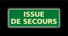 SIGNALETIQUE ISSUE DE SECOURS PHOTOLUM 210 MM X 75MM