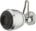douchette à rotule 2 jets F22x100 + mamelon M 22x100/M24x100 avec STOP EAU wwf
