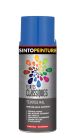 Peinture acrylique metal , bois , plastiques classique brillant bleu azur - aérosol de 0,4L